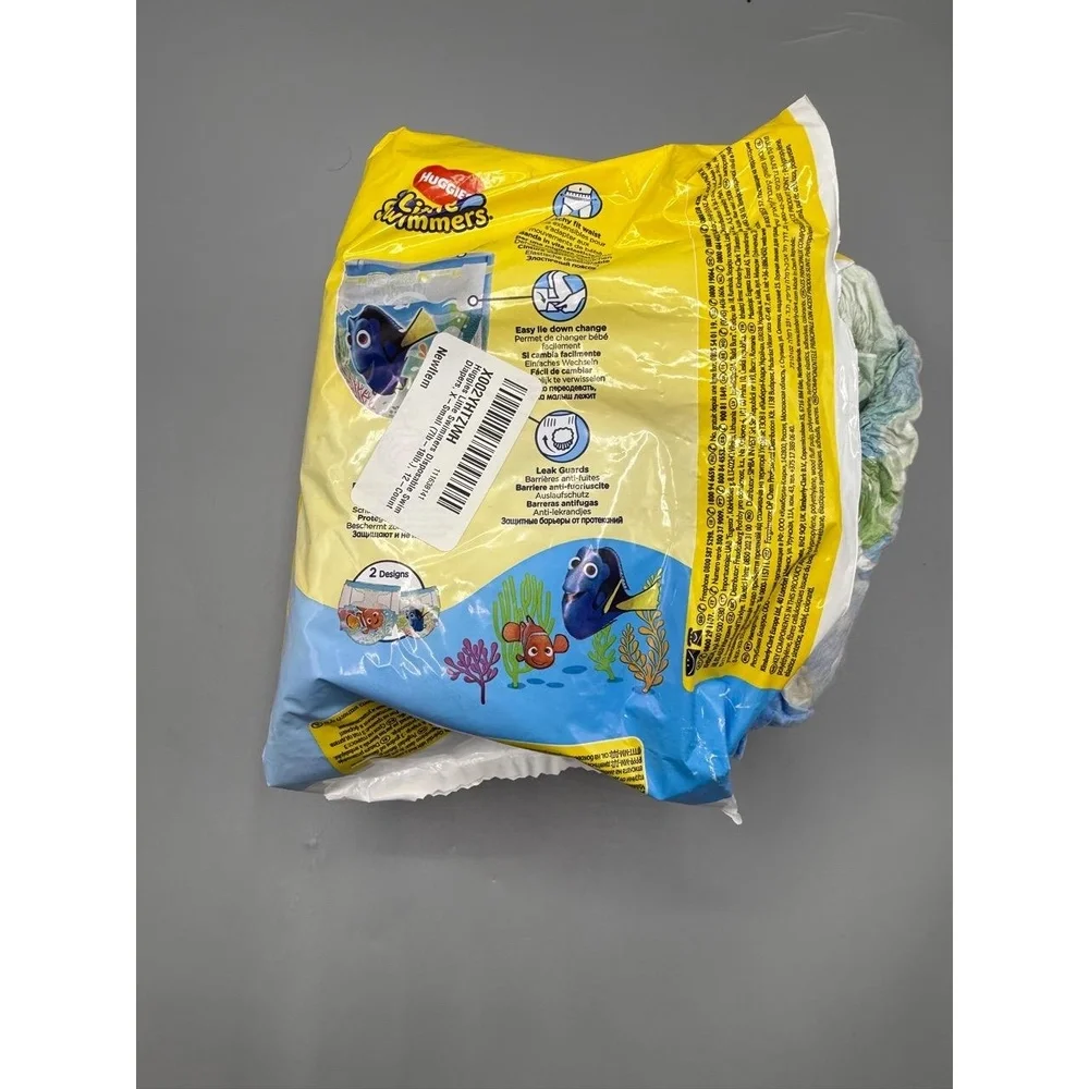 Huggies Little Swimmers Small 16-26lbs 12-Count Disney Nemo No Swell Pool Diaper